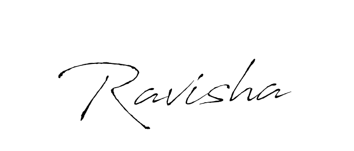 Make a beautiful signature design for name Ravisha. With this signature (Antro_Vectra) style, you can create a handwritten signature for free. Ravisha signature style 6 images and pictures png