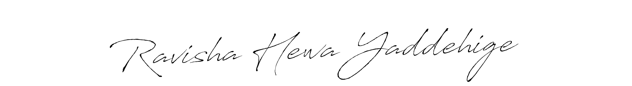 Make a beautiful signature design for name Ravisha Hewa Yaddehige. With this signature (Antro_Vectra) style, you can create a handwritten signature for free. Ravisha Hewa Yaddehige signature style 6 images and pictures png