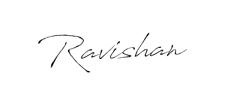 Make a beautiful signature design for name Ravishan. With this signature (Antro_Vectra) style, you can create a handwritten signature for free. Ravishan signature style 6 images and pictures png