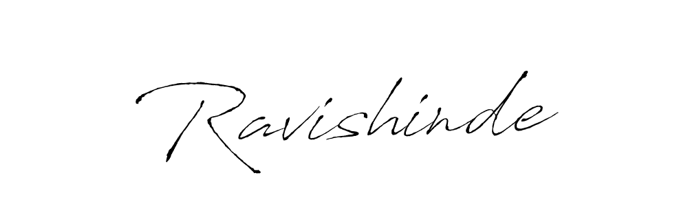 Make a beautiful signature design for name Ravishinde. With this signature (Antro_Vectra) style, you can create a handwritten signature for free. Ravishinde signature style 6 images and pictures png