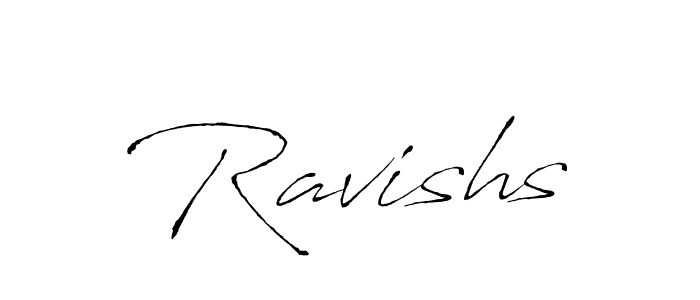 Create a beautiful signature design for name Ravishs. With this signature (Antro_Vectra) fonts, you can make a handwritten signature for free. Ravishs signature style 6 images and pictures png