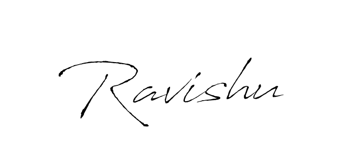 Design your own signature with our free online signature maker. With this signature software, you can create a handwritten (Antro_Vectra) signature for name Ravishu. Ravishu signature style 6 images and pictures png