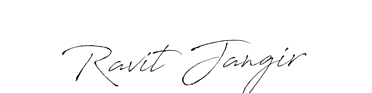 Create a beautiful signature design for name Ravit Jangir. With this signature (Antro_Vectra) fonts, you can make a handwritten signature for free. Ravit Jangir signature style 6 images and pictures png