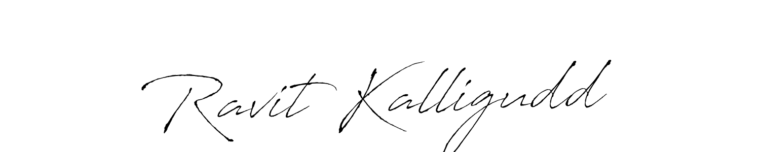 Make a beautiful signature design for name Ravit Kalligudd. With this signature (Antro_Vectra) style, you can create a handwritten signature for free. Ravit Kalligudd signature style 6 images and pictures png