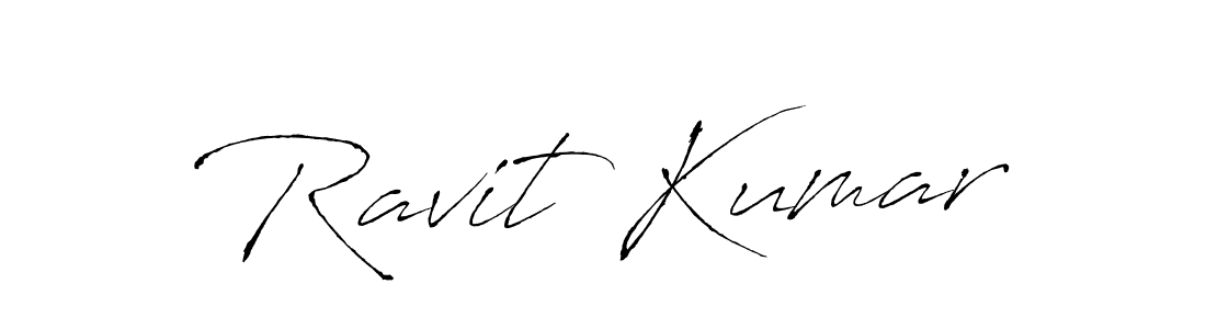 How to make Ravit Kumar name signature. Use Antro_Vectra style for creating short signs online. This is the latest handwritten sign. Ravit Kumar signature style 6 images and pictures png