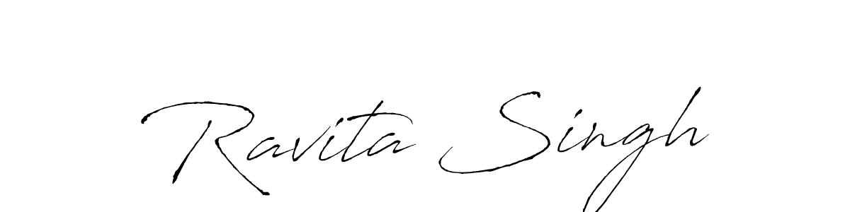 Design your own signature with our free online signature maker. With this signature software, you can create a handwritten (Antro_Vectra) signature for name Ravita Singh. Ravita Singh signature style 6 images and pictures png