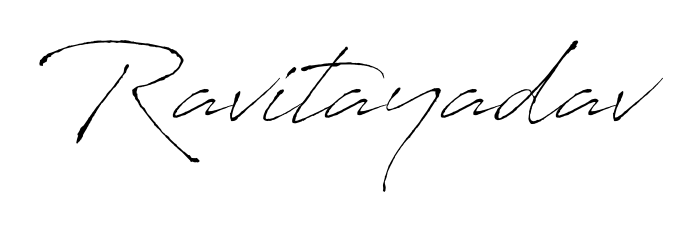 Make a beautiful signature design for name Ravitayadav. With this signature (Antro_Vectra) style, you can create a handwritten signature for free. Ravitayadav signature style 6 images and pictures png