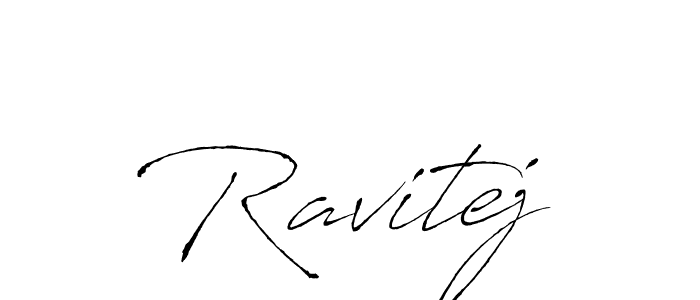 Create a beautiful signature design for name Ravitej. With this signature (Antro_Vectra) fonts, you can make a handwritten signature for free. Ravitej signature style 6 images and pictures png