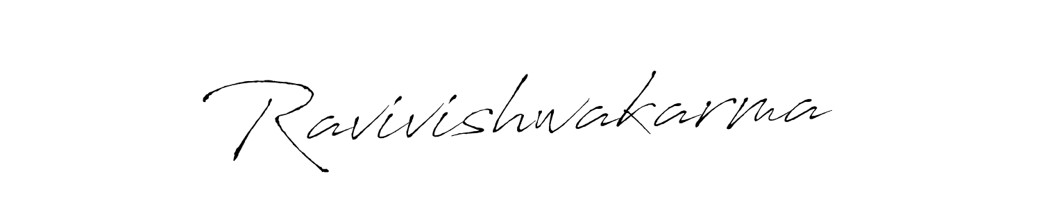 Create a beautiful signature design for name Ravivishwakarma. With this signature (Antro_Vectra) fonts, you can make a handwritten signature for free. Ravivishwakarma signature style 6 images and pictures png