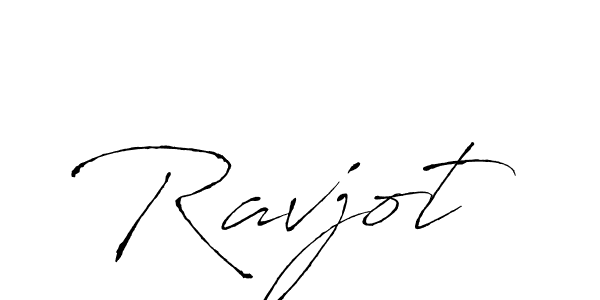 Ravjot stylish signature style. Best Handwritten Sign (Antro_Vectra) for my name. Handwritten Signature Collection Ideas for my name Ravjot. Ravjot signature style 6 images and pictures png