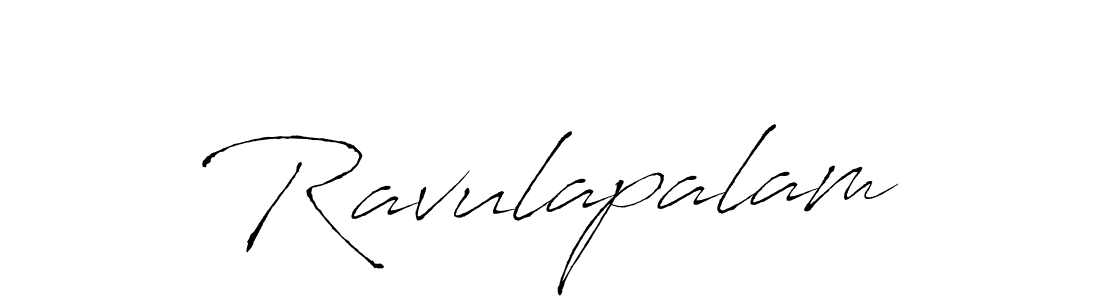 Ravulapalam stylish signature style. Best Handwritten Sign (Antro_Vectra) for my name. Handwritten Signature Collection Ideas for my name Ravulapalam. Ravulapalam signature style 6 images and pictures png