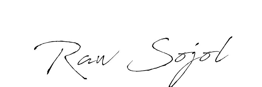 How to make Raw Sojol name signature. Use Antro_Vectra style for creating short signs online. This is the latest handwritten sign. Raw Sojol signature style 6 images and pictures png