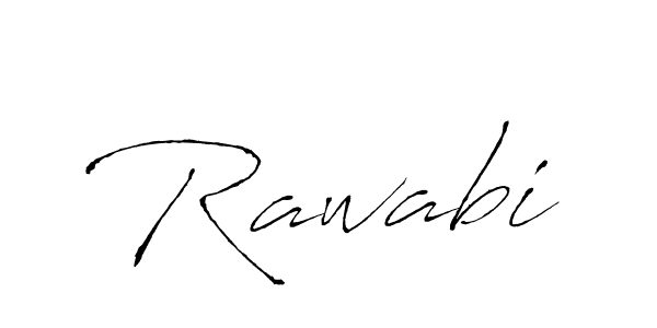 Make a beautiful signature design for name Rawabi. With this signature (Antro_Vectra) style, you can create a handwritten signature for free. Rawabi signature style 6 images and pictures png