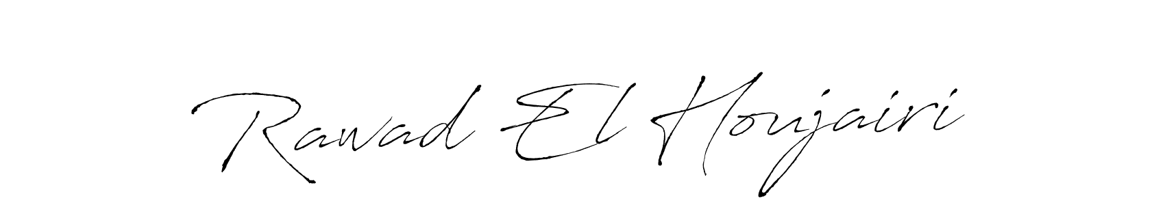 Rawad El Houjairi stylish signature style. Best Handwritten Sign (Antro_Vectra) for my name. Handwritten Signature Collection Ideas for my name Rawad El Houjairi. Rawad El Houjairi signature style 6 images and pictures png