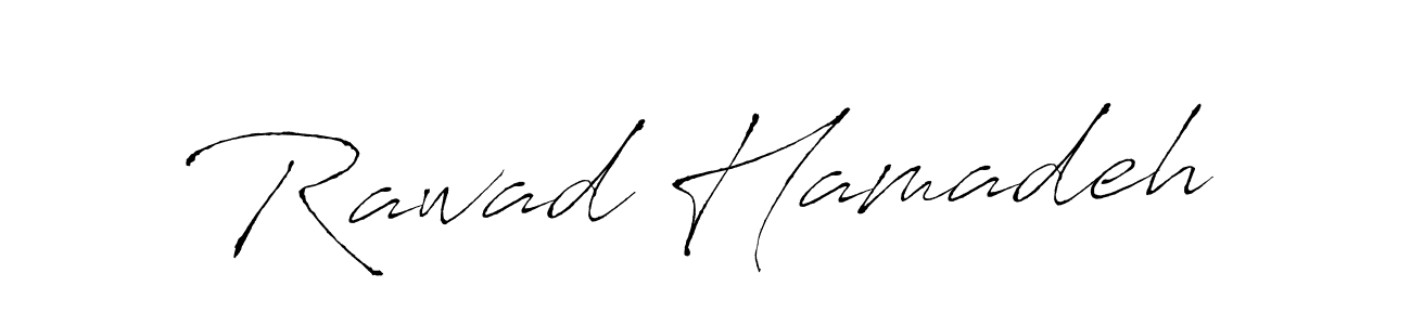 Make a beautiful signature design for name Rawad Hamadeh. With this signature (Antro_Vectra) style, you can create a handwritten signature for free. Rawad Hamadeh signature style 6 images and pictures png