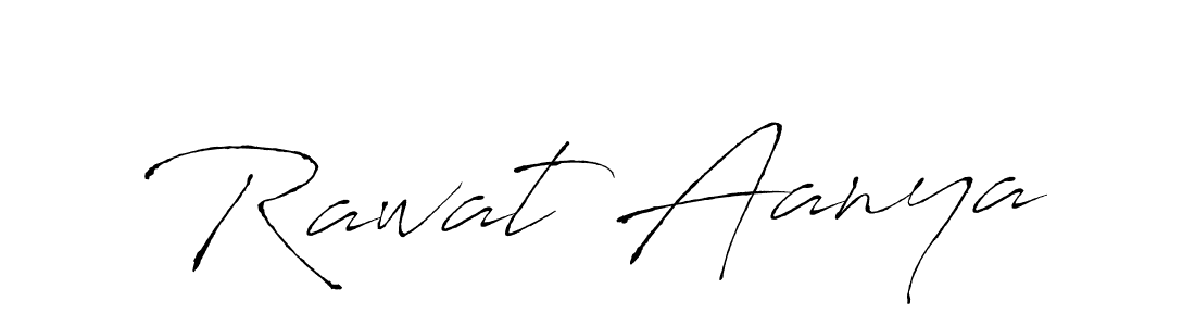 Design your own signature with our free online signature maker. With this signature software, you can create a handwritten (Antro_Vectra) signature for name Rawat Aanya. Rawat Aanya signature style 6 images and pictures png