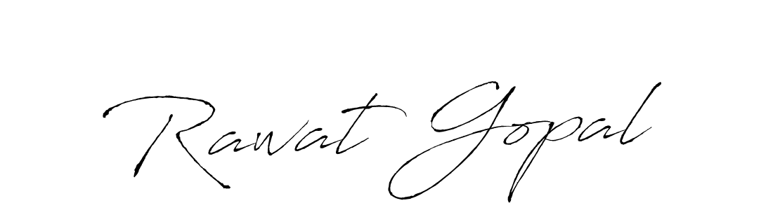 How to make Rawat Gopal name signature. Use Antro_Vectra style for creating short signs online. This is the latest handwritten sign. Rawat Gopal signature style 6 images and pictures png