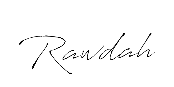 Create a beautiful signature design for name Rawdah. With this signature (Antro_Vectra) fonts, you can make a handwritten signature for free. Rawdah signature style 6 images and pictures png