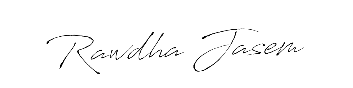 How to make Rawdha Jasem signature? Antro_Vectra is a professional autograph style. Create handwritten signature for Rawdha Jasem name. Rawdha Jasem signature style 6 images and pictures png