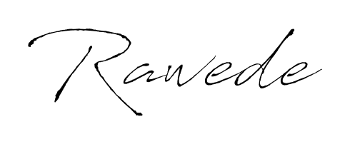 Upgrade your professional image with Rawede signature created with Antro_Vectra font. Fast, free, and watermark-free download. Rawede signature style 6 images and pictures png
