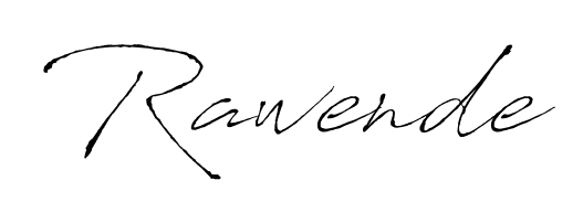 Explore multiple handwriting variations for Rawende including this stunning Antro_Vectra design. Free to use across all platforms. Rawende signature style 6 images and pictures png