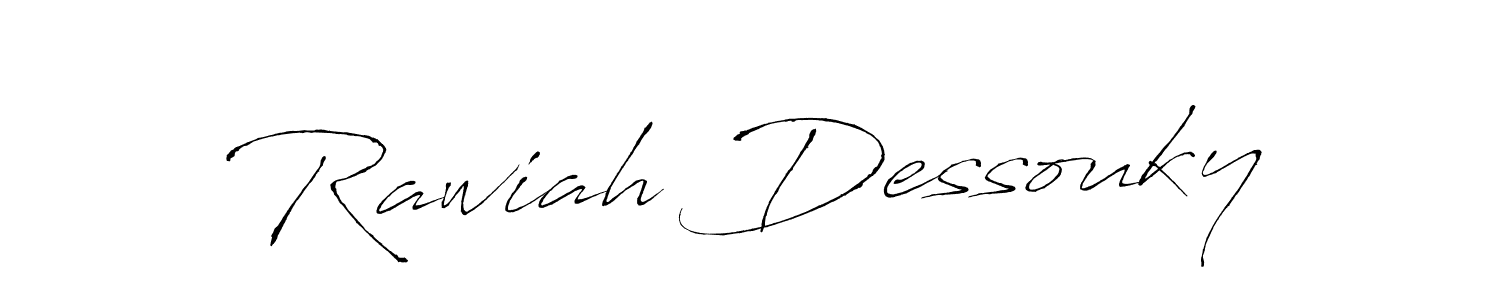 Similarly Antro_Vectra is the best handwritten signature design. Signature creator online .You can use it as an online autograph creator for name Rawiah Dessouky. Rawiah Dessouky signature style 6 images and pictures png