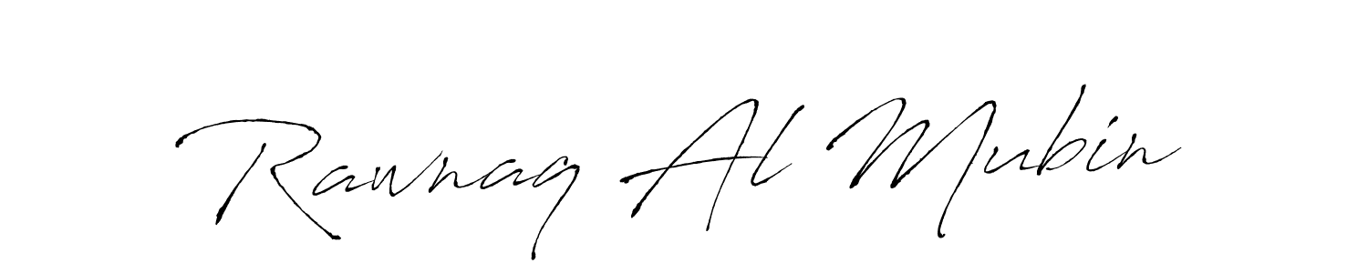 The best way (Antro_Vectra) to make a short signature is to pick only two or three words in your name. The name Rawnaq Al Mubin include a total of six letters. For converting this name. Rawnaq Al Mubin signature style 6 images and pictures png