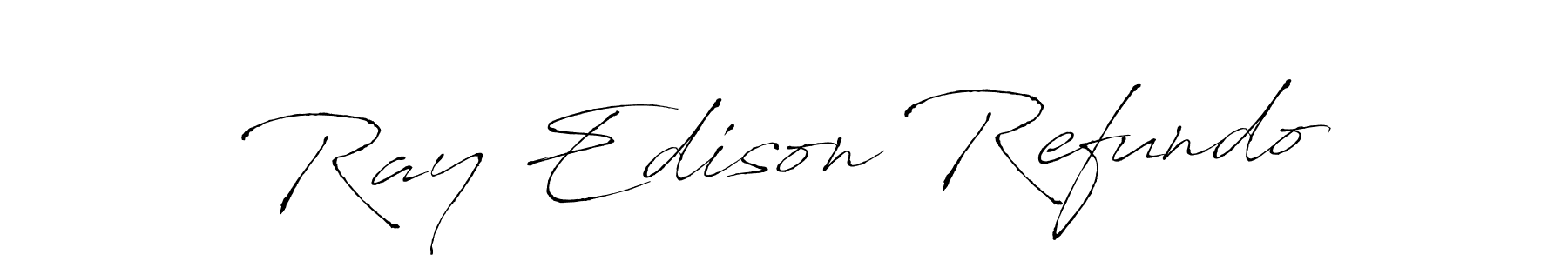 The best way (Antro_Vectra) to make a short signature is to pick only two or three words in your name. The name Ray Edison Refundo include a total of six letters. For converting this name. Ray Edison Refundo signature style 6 images and pictures png