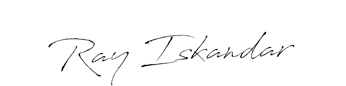 Similarly Antro_Vectra is the best handwritten signature design. Signature creator online .You can use it as an online autograph creator for name Ray Iskandar. Ray Iskandar signature style 6 images and pictures png