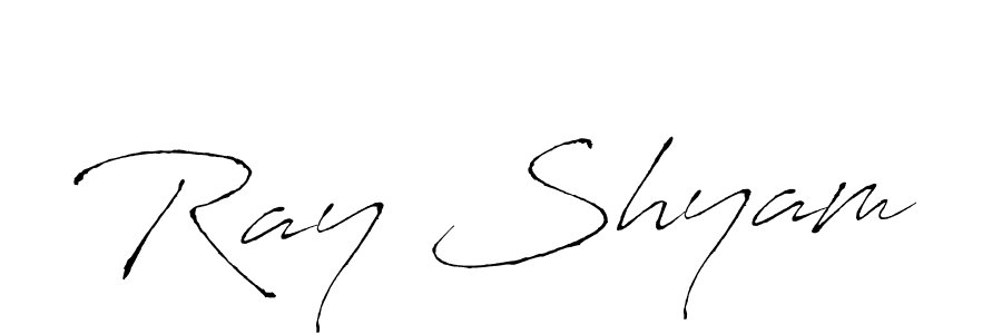 How to make Ray Shyam name signature. Use Antro_Vectra style for creating short signs online. This is the latest handwritten sign. Ray Shyam signature style 6 images and pictures png