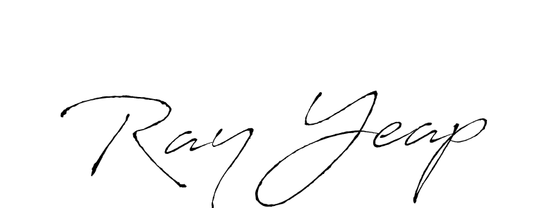 How to make Ray Yeap name signature. Use Antro_Vectra style for creating short signs online. This is the latest handwritten sign. Ray Yeap signature style 6 images and pictures png