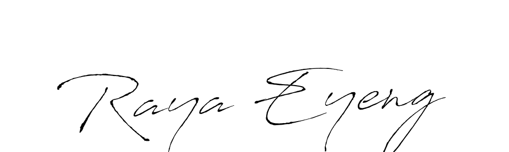 Raya Eyeng stylish signature style. Best Handwritten Sign (Antro_Vectra) for my name. Handwritten Signature Collection Ideas for my name Raya Eyeng. Raya Eyeng signature style 6 images and pictures png