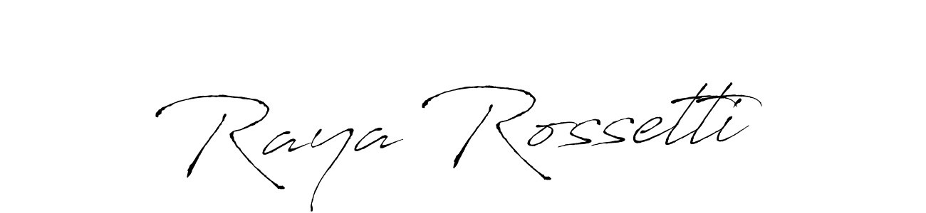 Create a beautiful signature design for name Raya Rossetti. With this signature (Antro_Vectra) fonts, you can make a handwritten signature for free. Raya Rossetti signature style 6 images and pictures png