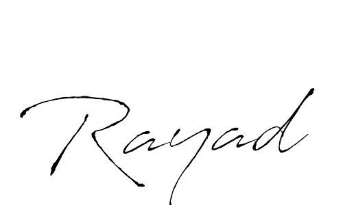 Make a beautiful signature design for name Rayad. With this signature (Antro_Vectra) style, you can create a handwritten signature for free. Rayad signature style 6 images and pictures png