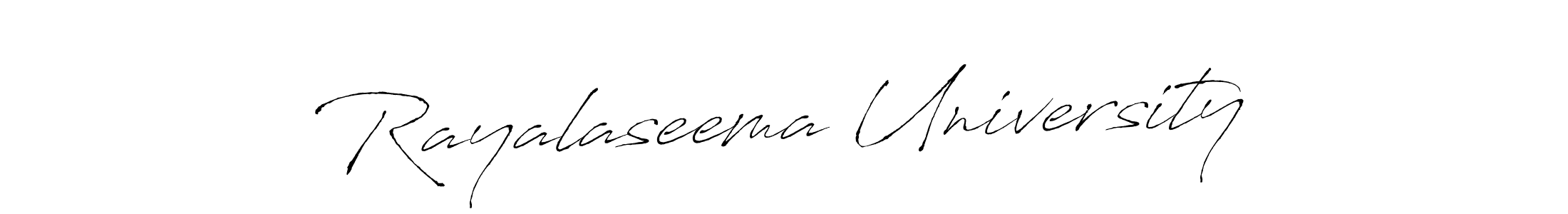 Also we have Rayalaseema University name is the best signature style. Create professional handwritten signature collection using Antro_Vectra autograph style. Rayalaseema University signature style 6 images and pictures png
