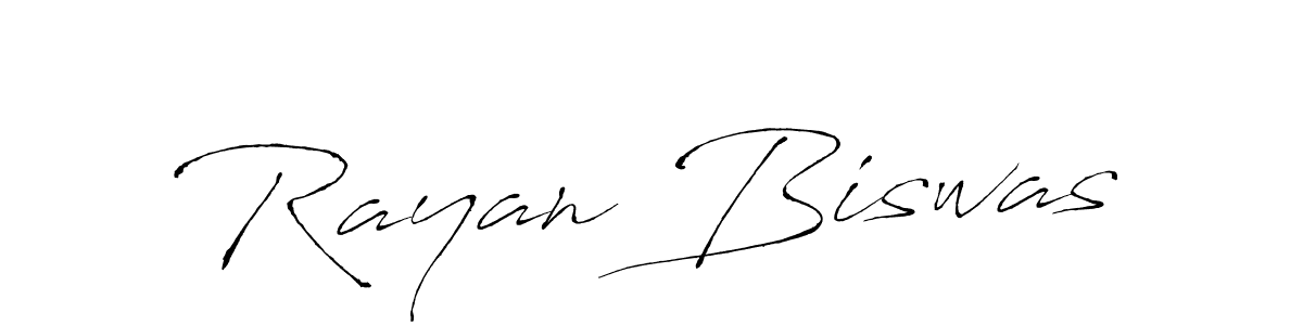 Create a beautiful signature design for name Rayan Biswas. With this signature (Antro_Vectra) fonts, you can make a handwritten signature for free. Rayan Biswas signature style 6 images and pictures png