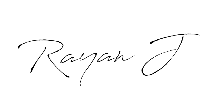 Also we have Rayan J name is the best signature style. Create professional handwritten signature collection using Antro_Vectra autograph style. Rayan J signature style 6 images and pictures png