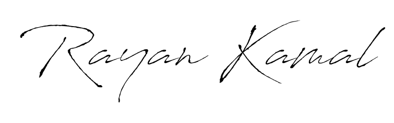 An effortless, minimalist signature concept for Rayan Kamal using Antro_Vectra design. Clean lines that look great on any document. Rayan Kamal signature style 6 images and pictures png