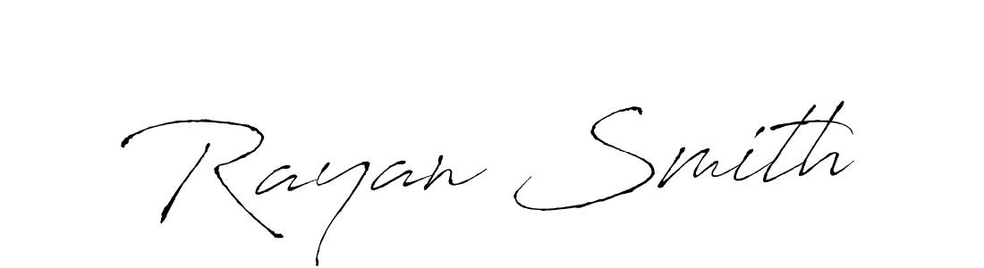 Antro_Vectra is a professional signature style that is perfect for those who want to add a touch of class to their signature. It is also a great choice for those who want to make their signature more unique. Get Rayan Smith name to fancy signature for free. Rayan Smith signature style 6 images and pictures png