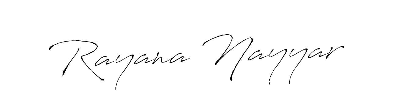 Design your own signature with our free online signature maker. With this signature software, you can create a handwritten (Antro_Vectra) signature for name Rayana Nayyar. Rayana Nayyar signature style 6 images and pictures png