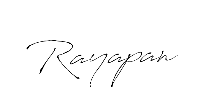 Design your own signature with our free online signature maker. With this signature software, you can create a handwritten (Antro_Vectra) signature for name Rayapan. Rayapan signature style 6 images and pictures png
