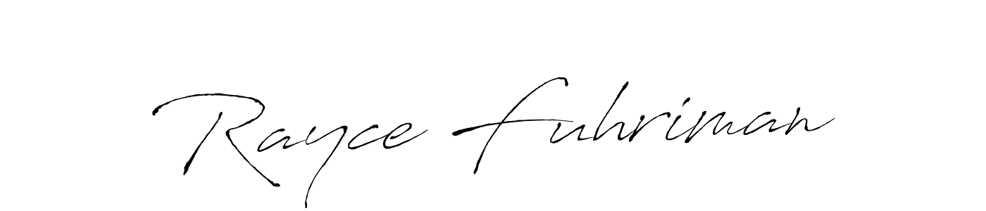 Make a short Rayce Fuhriman signature style. Manage your documents anywhere anytime using Antro_Vectra. Create and add eSignatures, submit forms, share and send files easily. Rayce Fuhriman signature style 6 images and pictures png