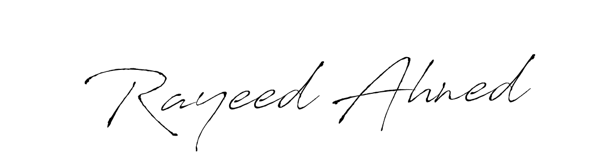 Make a beautiful signature design for name Rayeed Ahned. With this signature (Antro_Vectra) style, you can create a handwritten signature for free. Rayeed Ahned signature style 6 images and pictures png