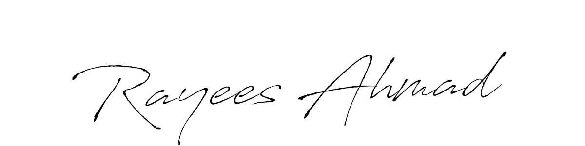 The best way (Antro_Vectra) to make a short signature is to pick only two or three words in your name. The name Rayees Ahmad include a total of six letters. For converting this name. Rayees Ahmad signature style 6 images and pictures png