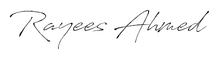A dynamic signature style for Rayees Ahmed using Antro_Vectra script. Designed to look authentic, handwritten, and professional. Rayees Ahmed signature style 6 images and pictures png
