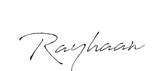 Design your own signature with our free online signature maker. With this signature software, you can create a handwritten (Antro_Vectra) signature for name Rayhaan. Rayhaan signature style 6 images and pictures png