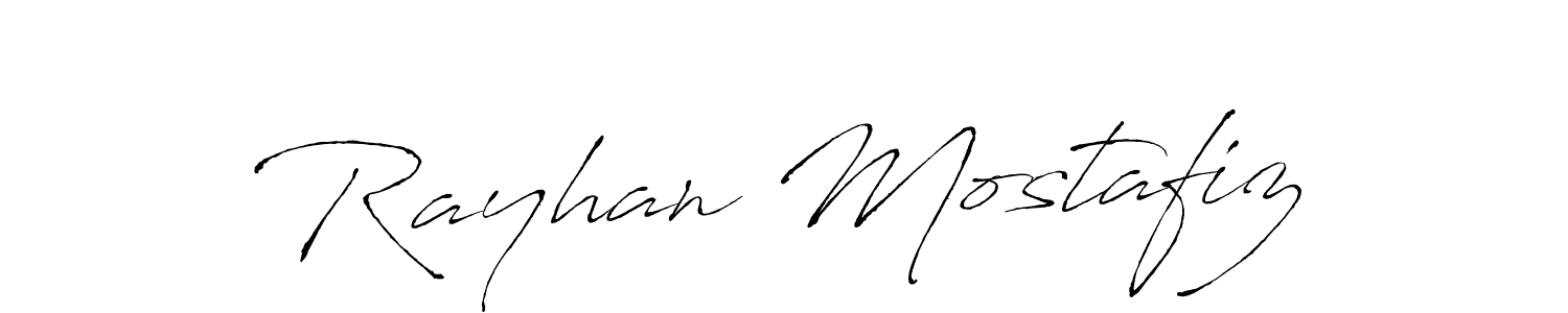 Antro_Vectra is a professional signature style that is perfect for those who want to add a touch of class to their signature. It is also a great choice for those who want to make their signature more unique. Get Rayhan Mostafiz name to fancy signature for free. Rayhan Mostafiz signature style 6 images and pictures png