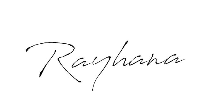 How to make Rayhana signature? Antro_Vectra is a professional autograph style. Create handwritten signature for Rayhana name. Rayhana signature style 6 images and pictures png