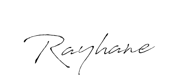 Make a beautiful signature design for name Rayhane. With this signature (Antro_Vectra) style, you can create a handwritten signature for free. Rayhane signature style 6 images and pictures png