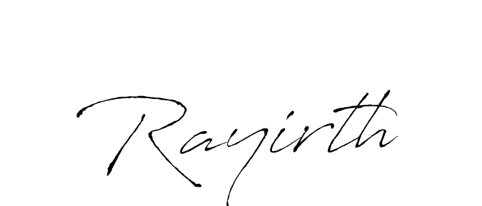You should practise on your own different ways (Antro_Vectra) to write your name (Rayirth) in signature. don't let someone else do it for you. Rayirth signature style 6 images and pictures png